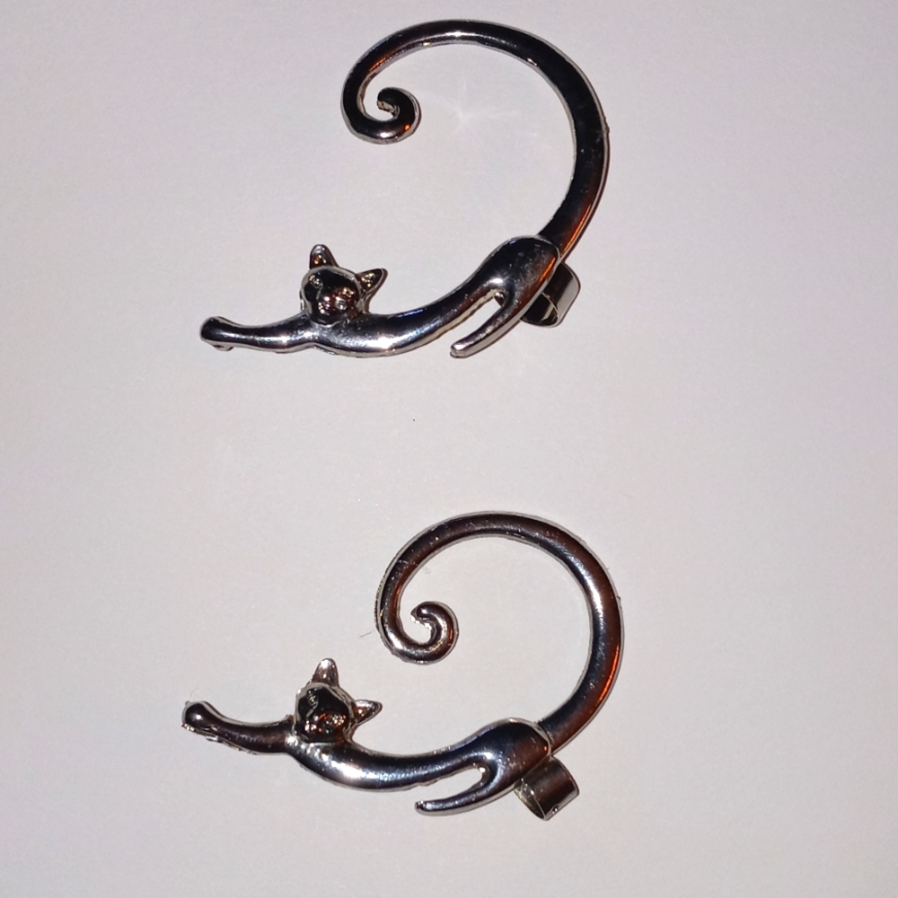 Cat earrings/ear cuffs